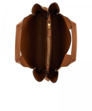 H-BAG SHOPPING PICCOLA H EMBOS COGNAC SCURO