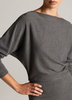 COZY OFF SHOULDER MIDI DRESS 086DHG