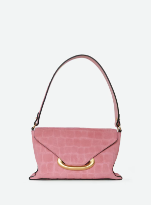 000195 PINK CROCO SUED