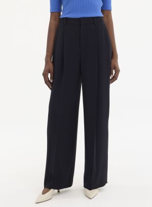 HIGH WAIST WIDE LEG TROUSER 403CBL