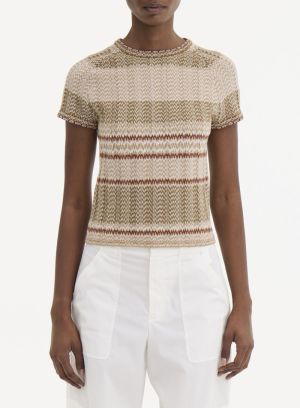ZIG ZAG MICROSTRIPE CREW NECK 465FVC